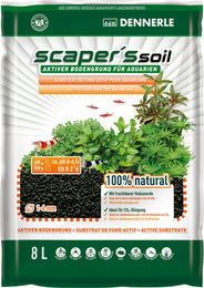 Dennerle Scaper's Soil Black Color Aquascaping Bodengrund für Süßwasser Aquarien 8 Liter - 8 l – Bild 1 von 5