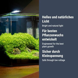 Dennerle Trocal Style Two Clip-on LED Aufsatzleuchte Schwarz für Nano Süßwasser Aquarien - 6 Stk. – Bild 1 von 4