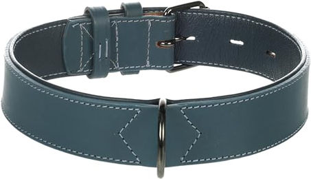 Denver Flamingo Hundehalsband gepolstert und breit Blau XL 40 mm – Bild 1 von 4