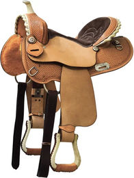 Produktbild von Denver Western Barrel Sattel für Pferde aus Leder in Braun