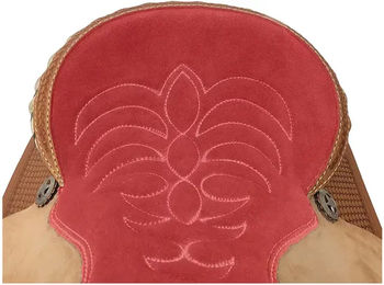Produktbild von Denver Westernsattel für Pferde Barrel Arabian Square Skirt Rot 16 Zoll