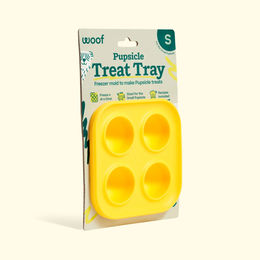 Produktbild von Der Woof Pupsicle Treat Tray Schleckmatte aus Silikon Größe S Gelb
