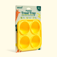 Produktbild von Der Woof Schleckmatte Pupsicle Treat Tray aus Silikon Gelb Größe XL