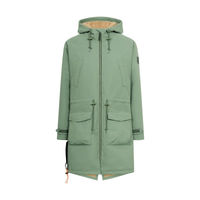Produktbild von Derbe Damen Regenjacke Phoebholm Dog Hedge Green/Caramel Größe 46