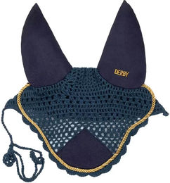 Produktbild von Derby Fliegenhaube aus Baumwolle für Pferde in Blau Full