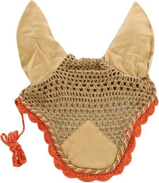 Produktbild von Derby Fliegenhaube für Pferde Beige mit Kordel