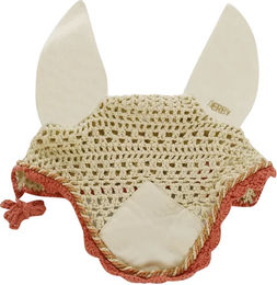 Produktbild von Derby Fliegenhaube für Pferde in Beige mit Kordel
