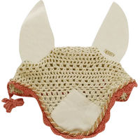 Produktbild von Derby Fliegenhaube für Pferde in Beige mit Kordel Größe Full