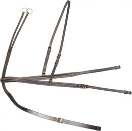 Produktbild von Derby Jagdcollier mit Martingal aus Leder für Pferde in Braun