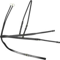 Produktbild von Derby Jagdcollier mit Martingal aus Leder in Schwarz