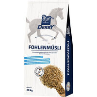 Produktbild von Derby Junior Fohlenmüsli Ergänzungsfutter für Pferde zur Unterstützung von Gelenken, Knochen und Verdauung