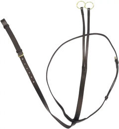 Produktbild von Derby Martingal für Pferde aus gegerbtem Leder in Braun