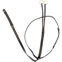 Produktbild von Derby Martingal für Pferde aus gegerbtem Leder in Braun