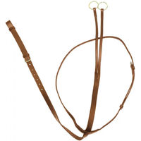 Produktbild von Derby Martingal für Pferde aus gegerbtem Leder in Braun