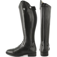 Produktbild von Derby Reitstiefel für Kinder als Schnürstiefel aus Kunstleder in Schwarz