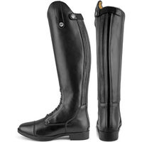 Produktbild von Derby Reitstiefel für Kinder aus Kunstleder in Schwarz mit Schnürung und Reißverschluss