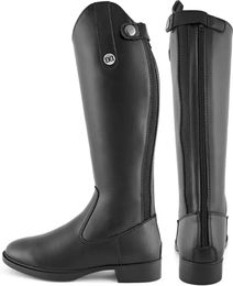 Produktbild von Derby Reitstiefel für Kinder aus Kunstleder mit Reißverschluss hinten Schwarz