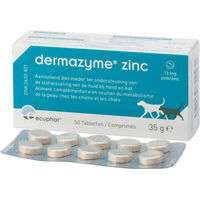 Produktbild von Dermazyme Zinc Haut-Fell-Supplement Nahrungsergänzung mit Zink 50 Tabletten