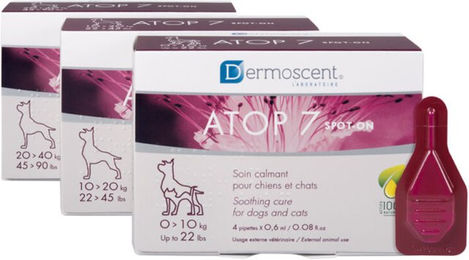 Dermoscent Atop 7 Spot-On Beruhigende Pflege-Lösung für Hunde und Katzen bis 10 kg 4x 0,6 ml – Bild 1 von 12
