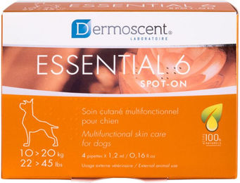 Dermoscent Essential 6 Spot-On für Hunde 20-40 kg 4x2,4 ml zur Hautpflege - 40,82 kg – Bild 1 von 13