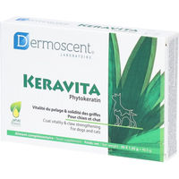 Produktbild von Dermoscent Keravita Phytokeratin Haut-Fell-Supplement Tabletten für Hunde und Katzen