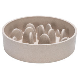 Produktbild von Designed by Lotte Antischling-Napf für Hunde aus Bambus in Beige