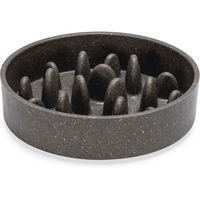 Produktbild von Designed by Lotte Antischlingnapf Pom aus Bambus für Katzen und Hunde Grau 410 ml - 410 ml