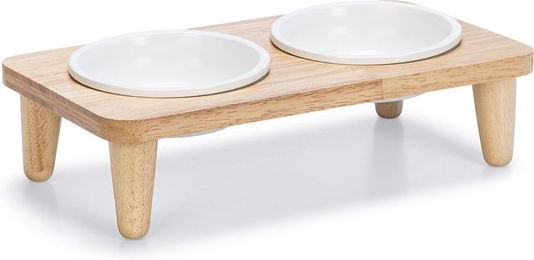 Designed by Lotte Dinnerset Djeha Keramik Futternapf für Katzen Weiß - 1 Stk. – Bild 1 von 3