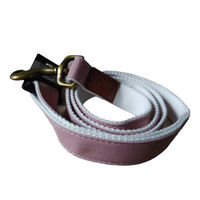 Produktbild von Designed by Lotte Führleine aus Nylon in Rosa und Weiß mit Handschlaufe Größe L - 1 Stk.