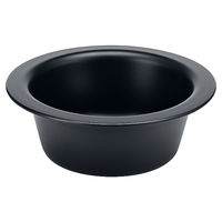 Produktbild von Designed by Lotte Futternapf aus Edelstahl für Hunde in Schwarz Durchmesser 13 cm