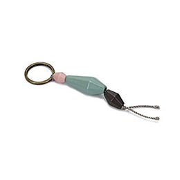 Designed by Lotte Halsband Anhänger Moyet aus Kunststoff in Blau Rosa Grün – Bild 1 von 2