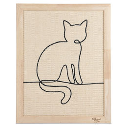 Designed by Lotte Holz-Kratzbrett Sammy für Katzen 50x40cm – Bild 1 von 5
