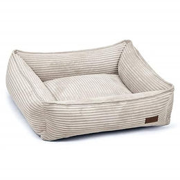 Designed by Lotte Hundebett Cord Ribbed Hellgrau 65x60x20 cm – Bild 1 von 6