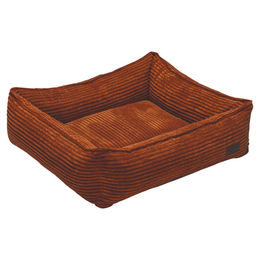 Designed by Lotte Hundebett Ribbed aus Stoff in Terrakotta 65 x 60 x 20 cm – Bild 1 von 10