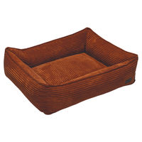 Produktbild von Designed by Lotte Hundebett Ribbed aus Stoff in Terrakotta 80 x 70 x 22 cm