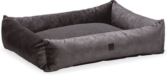 Produktbild von Designed by Lotte Hundebett YNDIS Anthrazit Velours 95x80x25cm