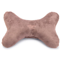 Designed by Lotte Hundekissen Knochen Rosa Plüsch 35x23cm – Bild 1 von 7