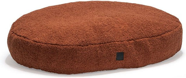 Produktbild von Designed by Lotte Hundekissen oval aus Plüsch Terrakotta 100x70x15cm