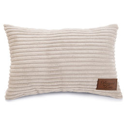 Designed by Lotte Hundekissen Ribbed Cord Hellgrau 35x23x6 cm maschinenwaschbar – Bild 1 von 2