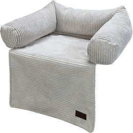 Designed by Lotte Hundekissen Ribbed Grau 50 x 50 x 30 cm – Bild 1 von 7