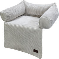 Produktbild von Designed by Lotte Hundekissen Ribbed Grau 50 x 50 x 30 cm