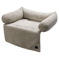 Produktbild von Designed by Lotte Hundekissen Ribbed Hellgrau 70 x 50 cm