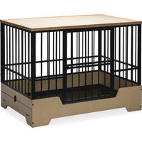 Produktbild von Designed by Lotte Hundekorb aus Holz Premium Schwarz XL