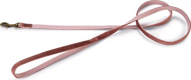 Designed by Lotte Hundeleine Velours Rosa 120 cm - 120 cm – Bild 1 von 9