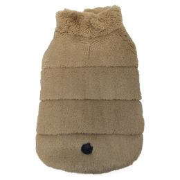 Produktbild von Designed by Lotte Hundemantel Victoria beige mit einer Rückenlänge von 24 cm