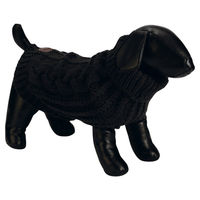 Produktbild von Designed by Lotte Hundepullover Haida für erwachsene Hunde in Anthrazit Grau Schwarz
