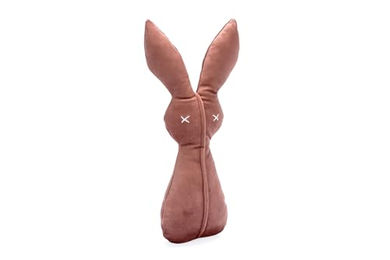 Designed by Lotte Hundespielzeug Hase Alina aus Velours in Rosa 27x14x6 cm – Bild 1 von 4