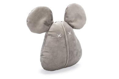 Designed by Lotte Hundespielzeug Maus Adio Plüschspielzeug aus Velours Grau – Bild 1 von 13