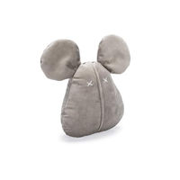 Produktbild von Designed by Lotte Hundespielzeug Maus Adio Plüschspielzeug aus Velours Grau