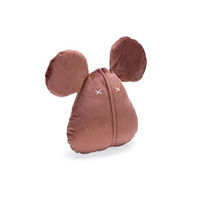 Produktbild von Designed by Lotte Hundespielzeug Maus Adio Plüschspielzeug aus Velours Rosa 20x18,5x7 cm